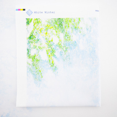 White Winter Cross Stitch Fabric